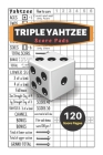 Triple yahtzee score pads: V.5 Yahtzee Score Cards for Dice Yahtzee Game Set Nice Obvious Text, Small Print 6*9 inch, 120 Score pages Cover Image