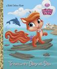 Treasure's Day at Sea (Disney Princess: Palace Pets) (Little Golden Book) Cover Image