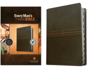 Every Man's Bible NLT (Leatherlike, East-West Grey, Indexed) Cover Image