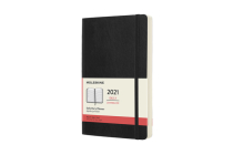 Moleskine 2021 Daily Planner, 12M, Large, Black, Soft Cover (5 x 8.25) By Moleskine Cover Image