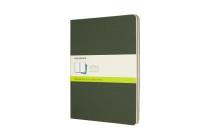 Moleskine Cahier Journal, Extra Large, Plain, Myrtle Green (7.5 x 10) Cover Image