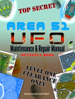 Area 51 UFO Maintenance and Repair Manual Activity Book By Sean Kevin Gaffney Cover Image