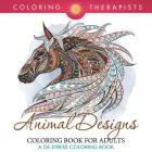 Animal Designs Coloring Book For Adults - A De-Stress Coloring Book Cover Image