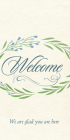 Welcome We Are Glad You Are Here - Guest Card (PKG 50) Cover Image