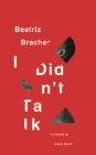 I Didn't Talk By Beatriz Bracher, Adam Morris (Translated by) Cover Image