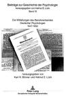 Die Mitteilungen Des Berufsverbandes Deutscher Psychologen 1947 Bis 1950 (Beitraege Zur Geschichte der Psychologie #15) Cover Image