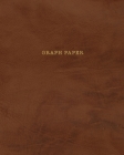 Graph Paper: Executive Style Composition Notebook - Soft Brown Leather Style, Softcover - 8 x 10 - 100 pages (Office Essentials) By Birchwood Press Cover Image