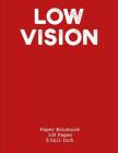 Low Vision: Paper Notebook - Bold Lines White Paper By Zack Gb Cover Image
