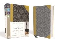 NIV, Journal the Word Reference Bible, Imitation Leather, Gold/Gray, Red Letter Edition: Let Scripture Explain Scripture. Reflect on What You Learn. By Zondervan Cover Image