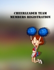 cheerleader team members registration book: Registration book for CHEERLEADING names, addresses and contact details 8,5 