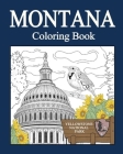 Montana Coloring Book: Adult Painting on USA States Landmarks and Iconic, Gifts for Montana Tourist By Paperland Cover Image