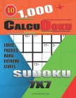 1,000 + Calcudoku sudoku 7x7: Logic puzzles hard - extreme levels By Basford Holmes Cover Image