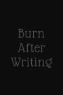 burn after writing: Burn After Writing Book Cover Image
