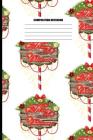 Composition Notebook: Merry Christmas - Rustic Wreath Pattern (100 Pages, College Ruled) Cover Image
