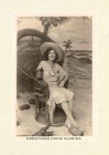 Vintage Lined Notebook Greetings from Florida, Woman in Chair with Gator Cover Image