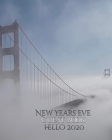 New Years Eve San Francisco golden gate bridge hello 2020 blank Guest Book Cover Image