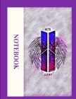 BTS Wings Notebook: 150 pages college ruled line paper Cover Image