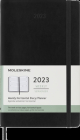 Moleskine 2023 Weekly Horizontal Planner, 12M, Large, Black, Soft Cover (5 x 8.25) By Moleskine Cover Image