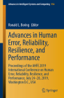 Advances in Human Error, Reliability, Resilience, and Performance: Proceedings of the Ahfe 2019 International Conference on Human Error, Reliability, (Advances in Intelligent Systems and Computing #956) By Ronald L. Boring (Editor) Cover Image