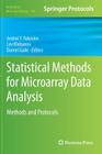 Statistical Methods for Microarray Data Analysis: Methods and Protocols (Methods in Molecular Biology #972) Cover Image