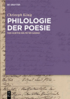 Philologie der Poesie Cover Image