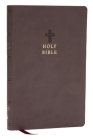 NKJV Value Ultra Thinline Bible, Charcoal Leathersoft, Red Letter, Comfort Print By Thomas Nelson Cover Image