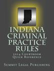 Indiana Criminal Practice Rules Courtroom Quick Reference: 2014 Cover Image