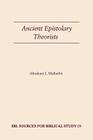 Ancient Epistolary Theorists (Sources for Biblical Study #19) By Abraham J. Malherbe (Translator) Cover Image