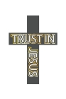Trust in Jesus: Monatsplaner, Termin-Kalender - Geschenk-Idee für gläubige Christen - A5 - 120 Seiten Cover Image