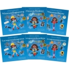 More Women in Science English and Spanish Paperback Set By Mary Wissinger, Danielle Pioli (Illustrator) Cover Image