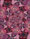 Fractal Photo Art Notebook: Pink Lily 6: A fractal image notebook made from a photo of a fresh cut pink lily flower, and filled with college ruled By Blaircrafts Cover Image