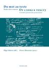 Du Mot Au Texte- От слова к тексту: Etudes Slavo-Romanes- С& By Olga Inkova (Editor) Cover Image