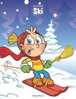 Livre de coloriage Ski 1 Cover Image