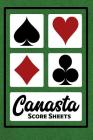 Canasta Score Sheets: 100 Sheets - 6