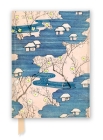 Japanese Woodblock: Cottages with Rivers & Cherry Blossoms (Foiled Journal) (Flame Tree Notebooks) By Flame Tree Studio (Created by) Cover Image