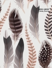2021-2022 Monthly Planner: Large Two Year Planner (Feathers) Cover Image