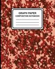 Graph Paper Composition Notebook: Camouflage (Red), 7.5
