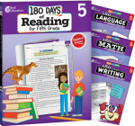180 Days Reading, Math, Writing, & Language Grade 5: 4-Book Set (180 Days of Practice) By Multiple Authors, Margot Kinberg, Suzanne I. Barchers Cover Image