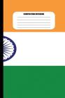 Composition Notebook: Flag of India / Orange, White and Green Stripes with Blue Chakra (100 Pages, College Ruled) By Sutherland Creek Cover Image