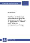 Das Wesen Der Suende in Der Moraltheologie Des Deutschen Sprachraumes Vom Beginn Des 20. Jahrhunderts Bis in Die Zeit Des II. Vatikanums: Der Weg Zu E (Europaeische Hochschulschriften / European University Studie #795) By Hermann Gärtner Cover Image