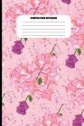 Composition Notebook: Flower Petal Hearts Impaled by Purple Roses (100 Pages, College Ruled) By Sutherland Creek Cover Image