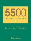 5500 Preparer's Manual for 2018 Plan Years Cover Image