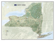 National Geographic New York Wall Map - Laminated (40.5 X 30.25 In) (National Geographic Reference Map) By National Geographic Maps Cover Image