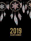 2019 Blog Planner: Art Black Book, 2019 Weekly Monthly Planner, Daily Blogger Posts for 12 Months, Calendar Social Media Marketing, Large Cover Image