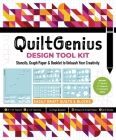 Quiltgenius Design Tool Kit: Stencils, Graph Paper & Booklet to Unleash Your Creativity; Easily Draft Quilts & Blocks; (1) 8