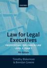 Law for Legal Executives: Professional Diploma in Law. Level 3, Year. 1 Cover Image