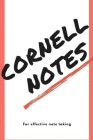 Cornell notepad with templated pages By Zadoddle Publishing Cover Image