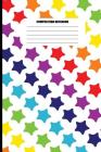 Composition Notebook: Rainbow of Colored Stars Pattern (100 Pages, College Ruled) Cover Image