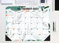 Botanical Bliss 2023-24 Academic 22 X 17 Large Monthly Deskpad Cover Image