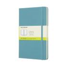 Moleskine Classic Notebook, Large, Plain, Blue Reef, Hard Cover (5 x 8.25) By Moleskine Cover Image